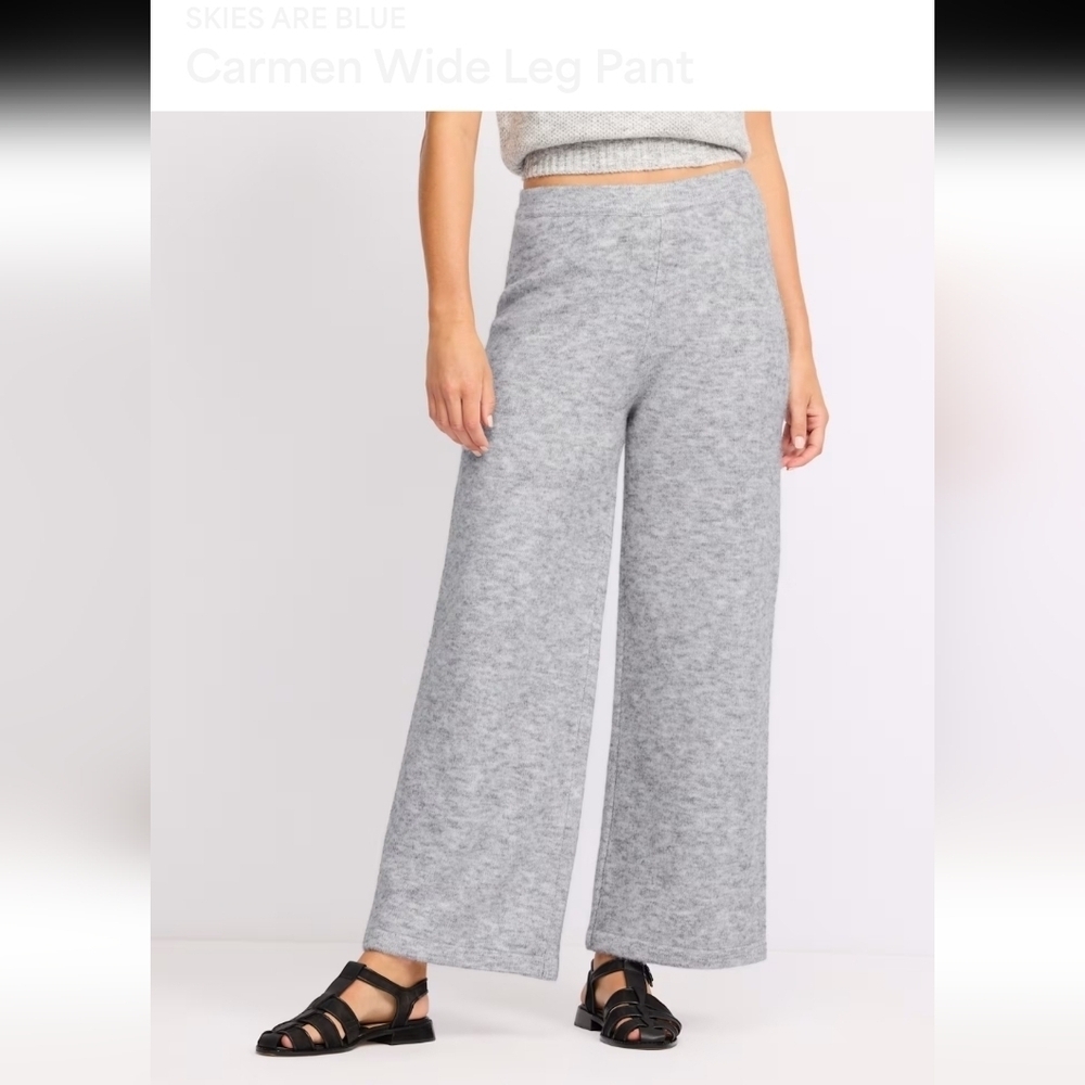 Outerknown Wool Grey Womens Wide Leg Pants Size Large